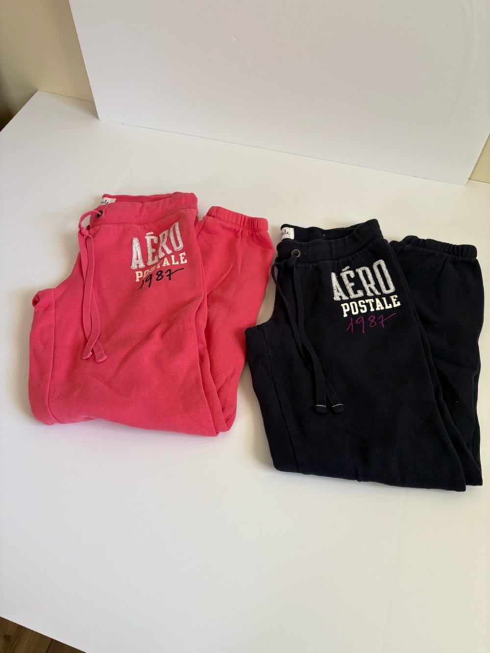 Vintage Y2K Aeropostale 1987 Sweatpants w/Embroidered Appliqué Logo S/P